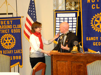 Amy Walters of Street GRACE Receives $1000 from the Rotary Club of Sandy Springs 1/7/2012