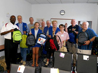 Rotary Club of Sandy Springs Packs School Book Bags At CAC Friday August 9, 2013